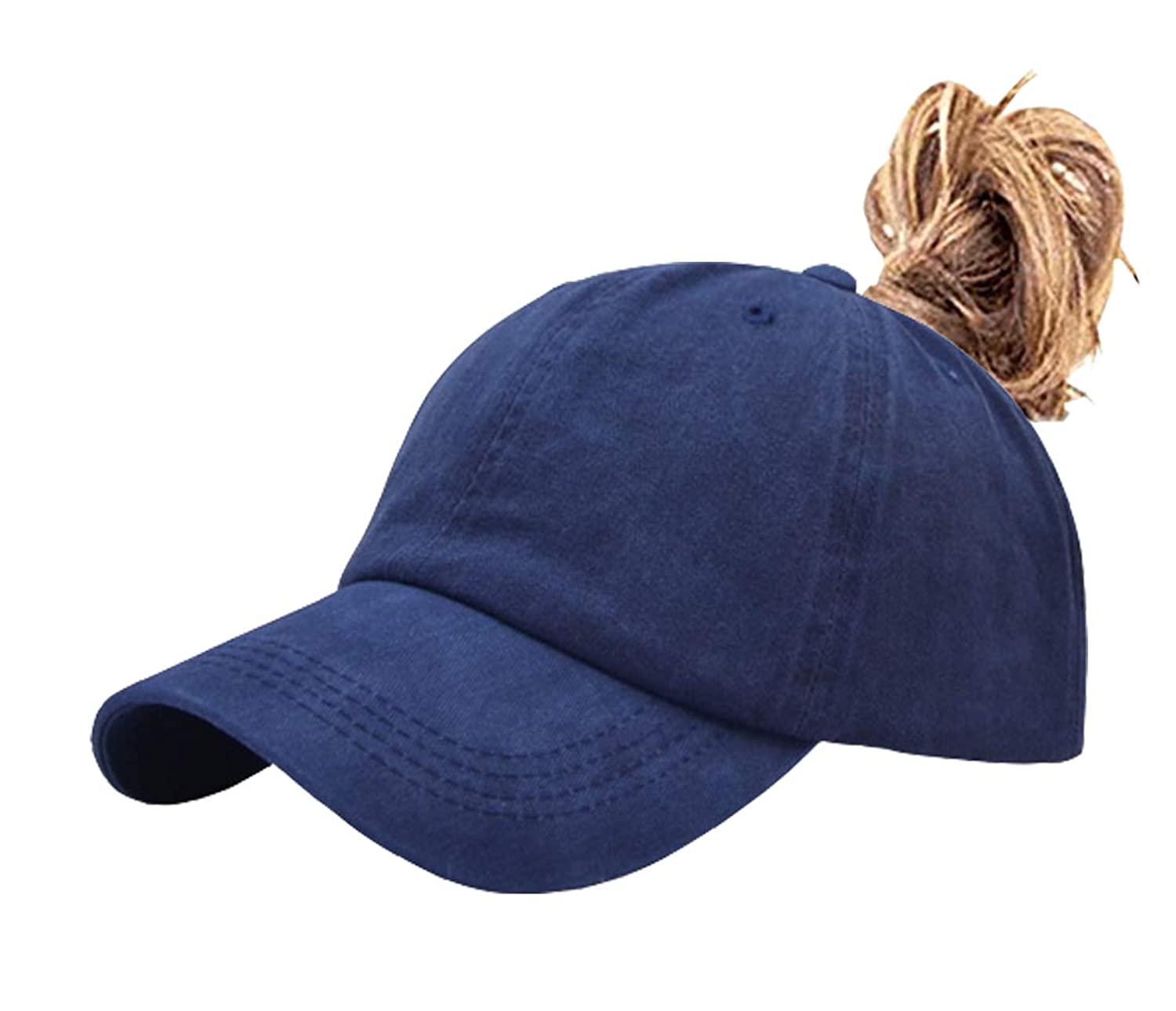 Unisex Vintage Washed Distressed Baseball-Cap Twill Adjustable Dad-Hat