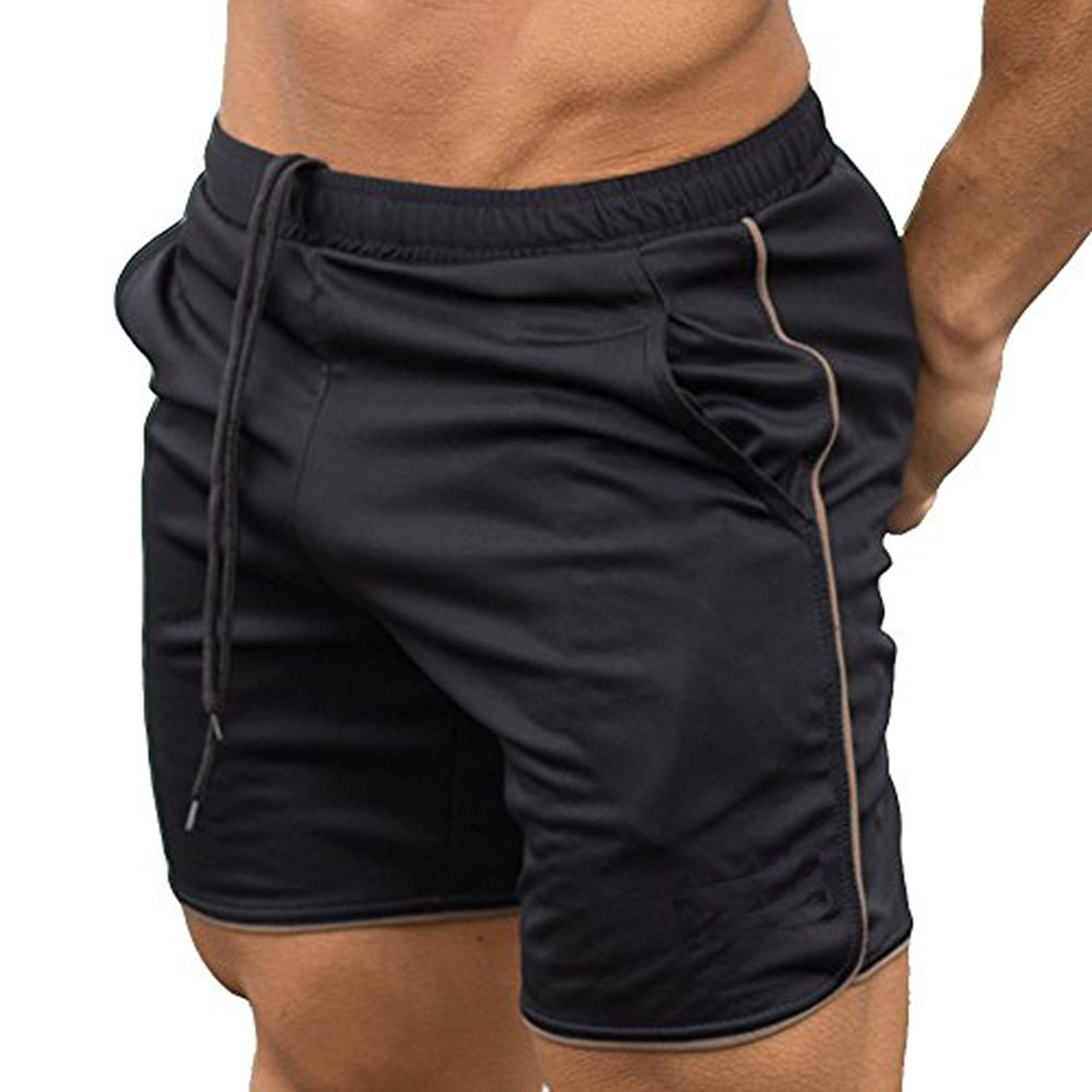 Men's Gym Workout Boxing Shorts Running Short Pants Fitted Training Bodybuilding Jogger Short