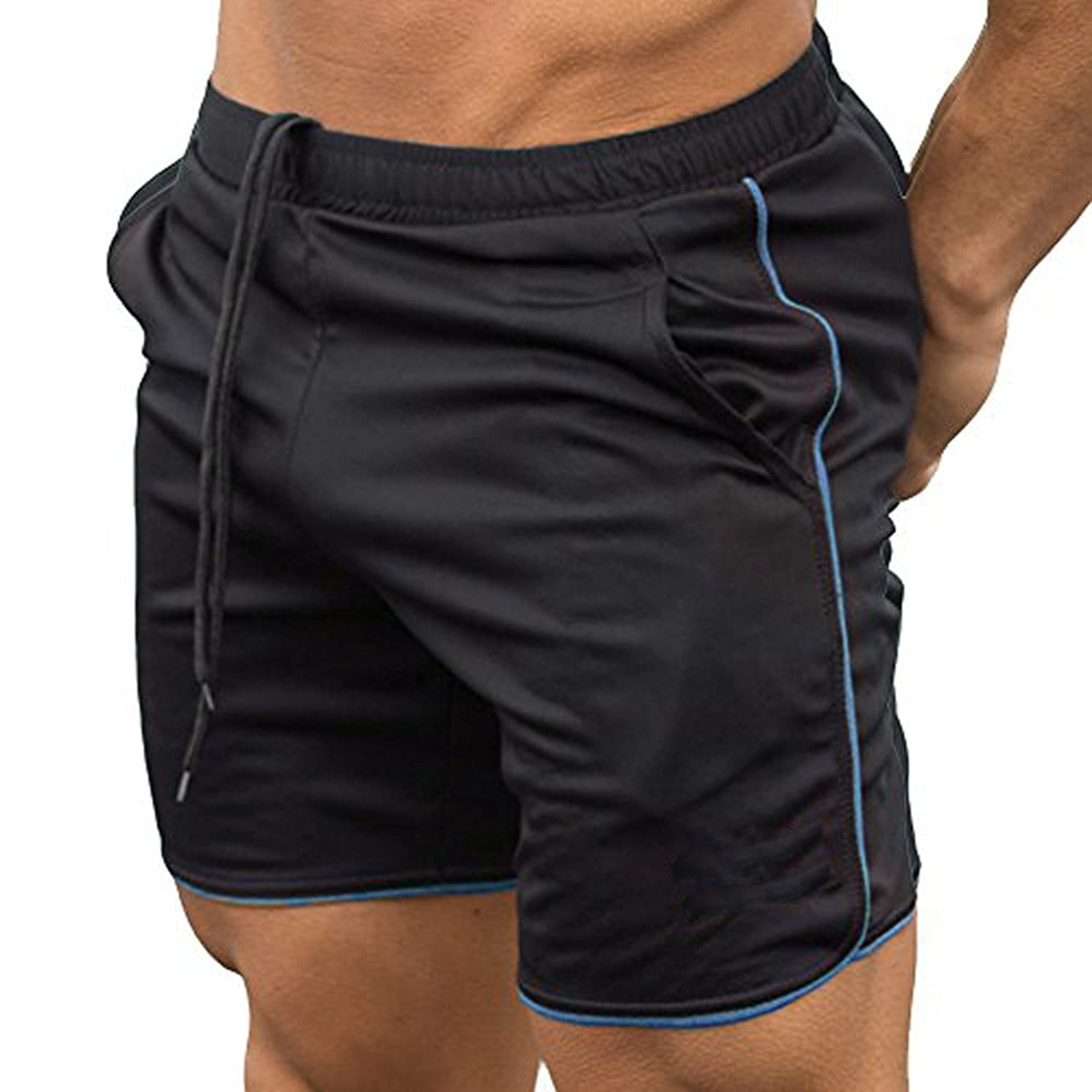 Men's Gym Workout Boxing Shorts Running Short Pants Fitted Training Bodybuilding Jogger Short