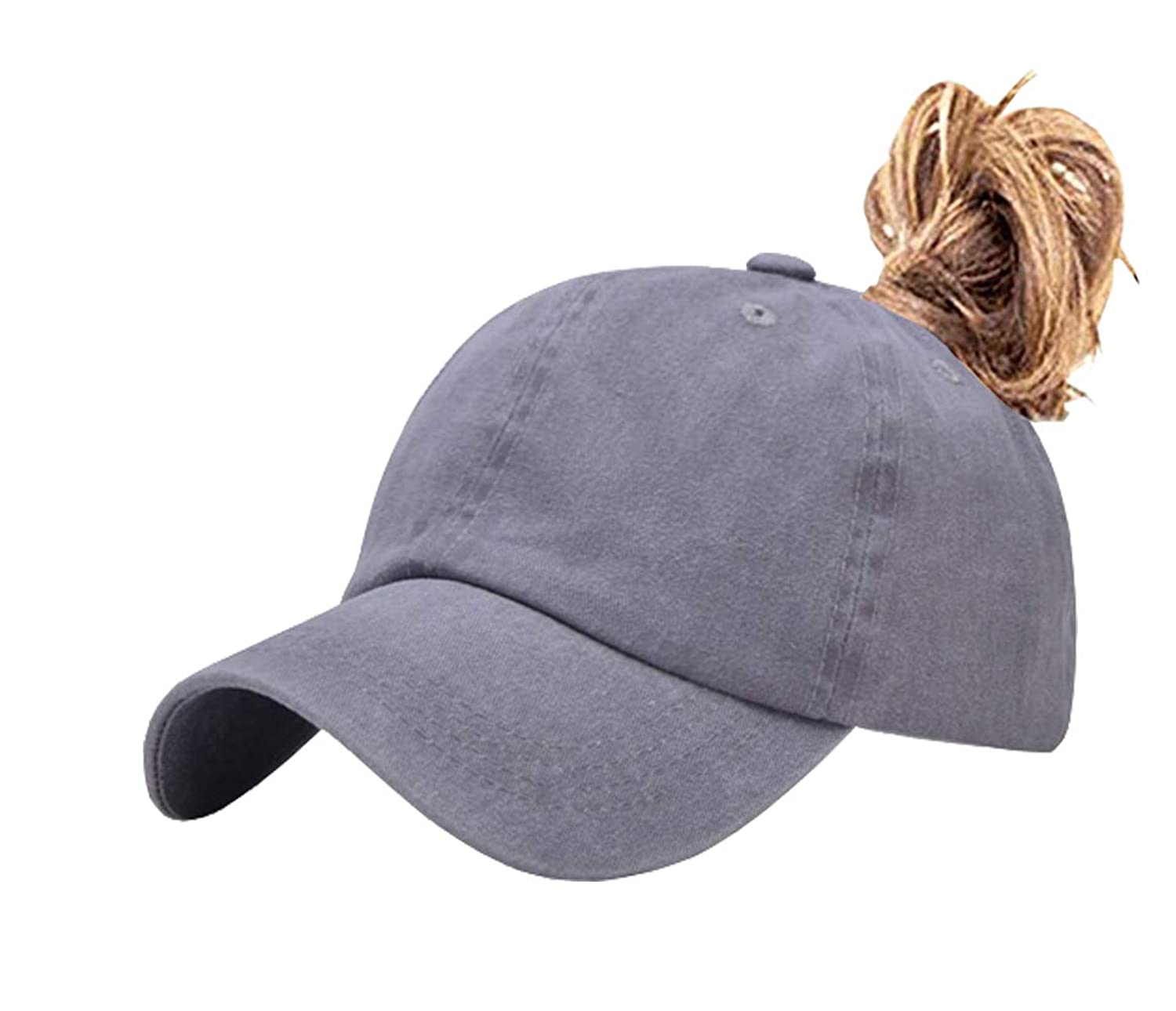 Unisex Vintage Washed Distressed Baseball-Cap Twill Adjustable Dad-Hat