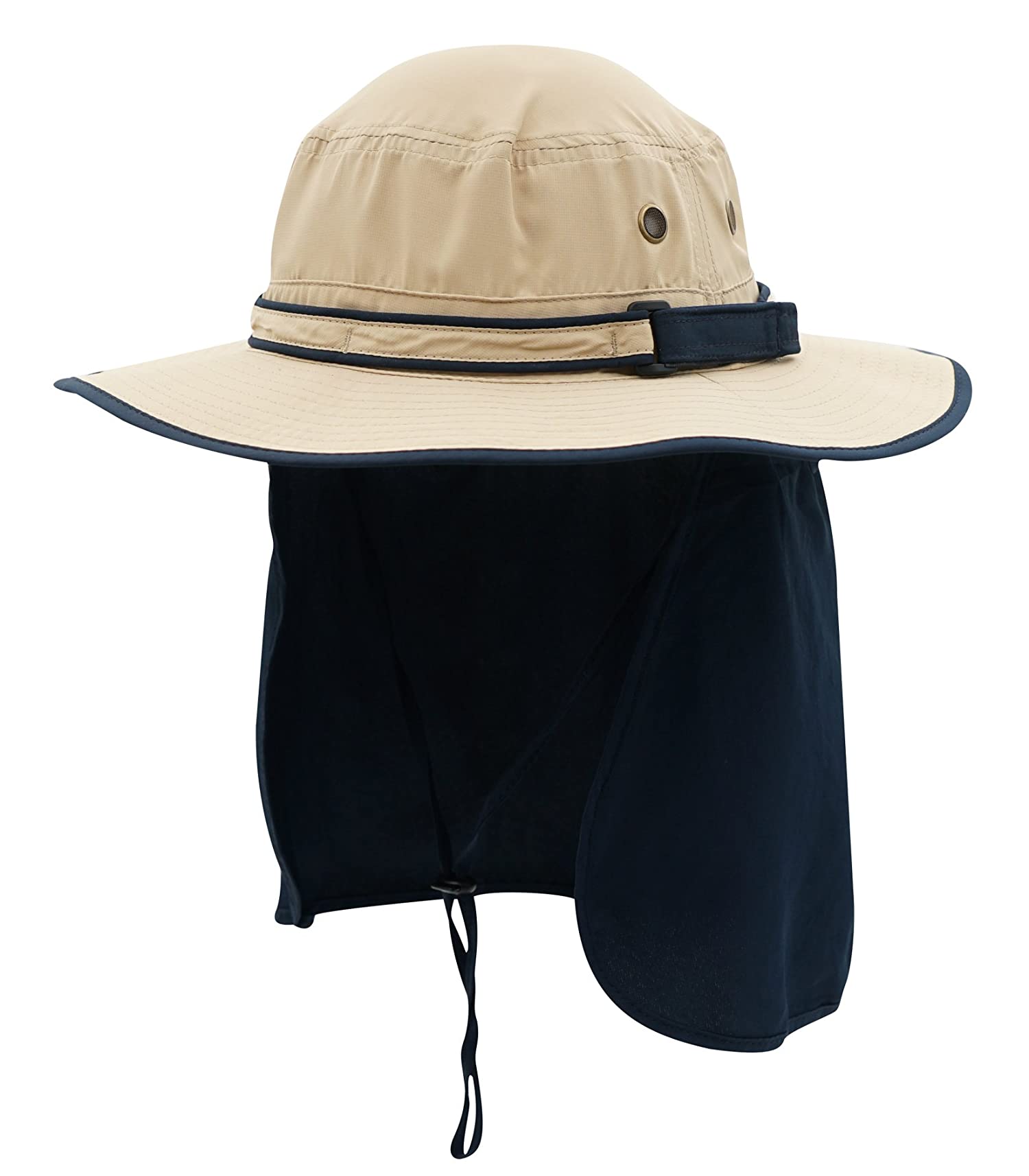 Mens Sun Hat with Neck Flap Quick Dry UV Protection Caps Fishing Hat