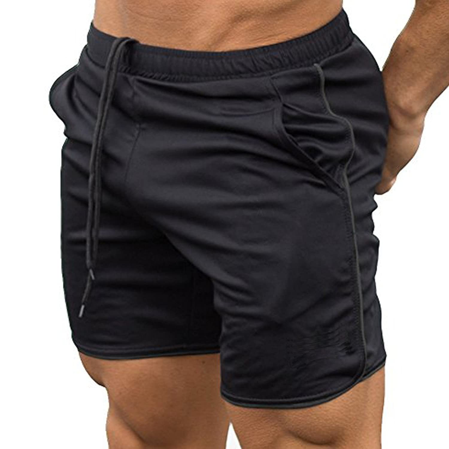 Men's Gym Workout Boxing Shorts Running Short Pants Fitted Training Bodybuilding Jogger Short