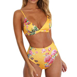 Load image into Gallery viewer, Women Stripe Printing Padded Push up 2 Piece Bikini Sets Swimsuits
