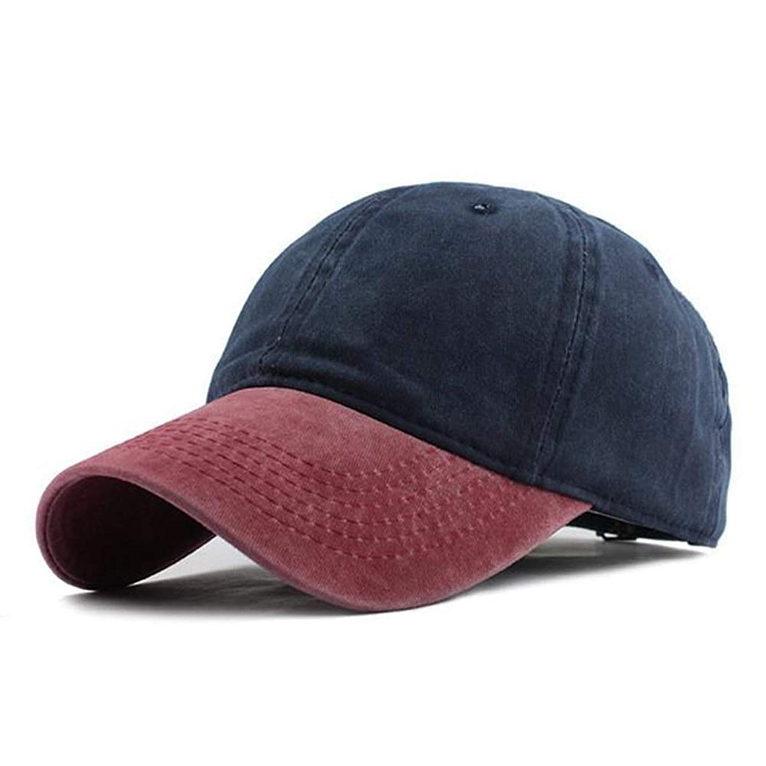 Unisex Vintage Washed Distressed Baseball-Cap Twill Adjustable Dad-Hat