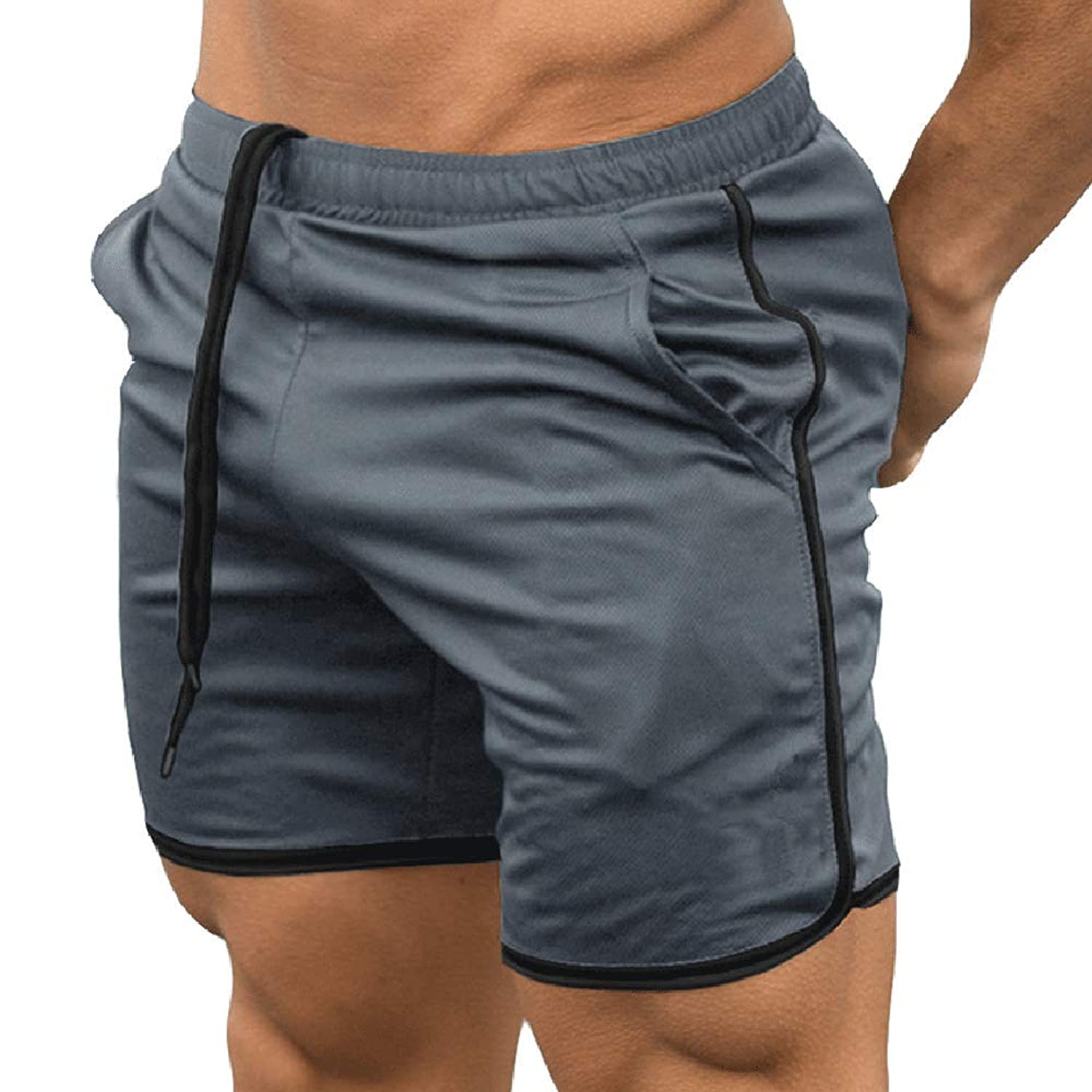 Men's Gym Workout Boxing Shorts Running Short Pants Fitted Training Bodybuilding Jogger Short